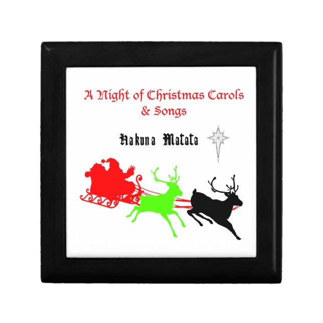A Night of Christmas Carols and Songs Hakunamatata Gift Box (Front)