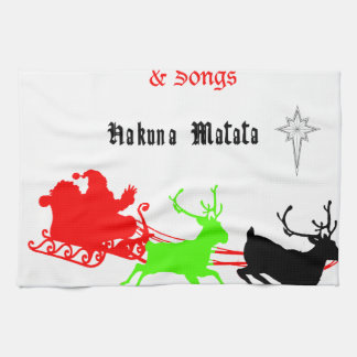 A Night of Christmas Carols and Songs Hakunamatata Towel
