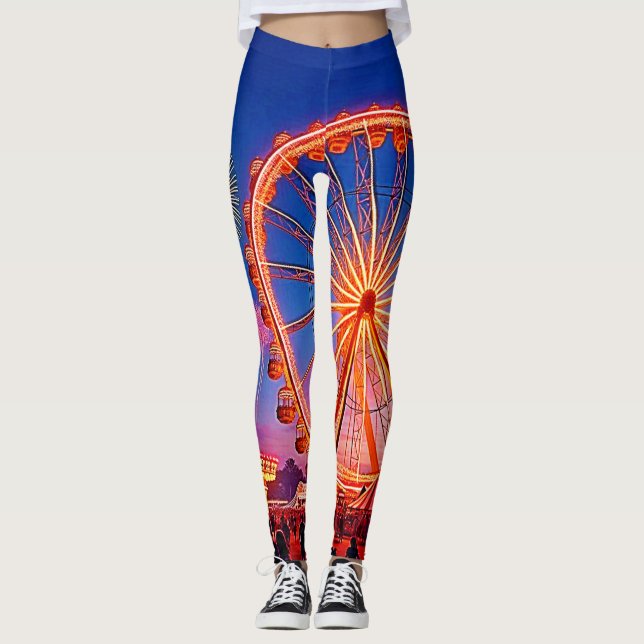 A Night of Festive Lights Design Leggings (Front)