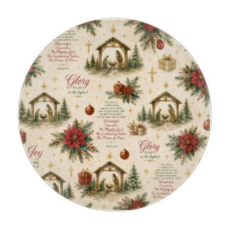A Night of Miracles | The Christmas Nativity Cutting Board