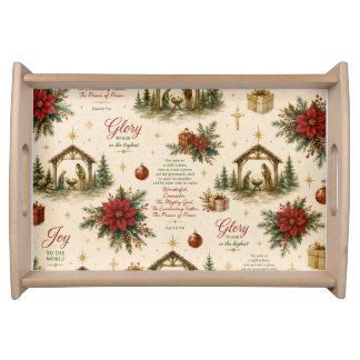 A Night of Miracles | The Christmas Nativity Serving Tray