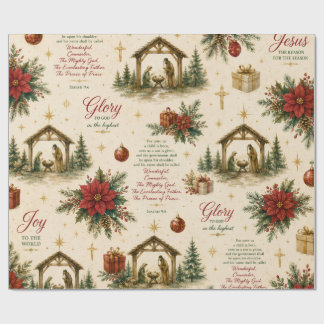 A Night of Miracles | The Christmas Nativity Wrapping Paper