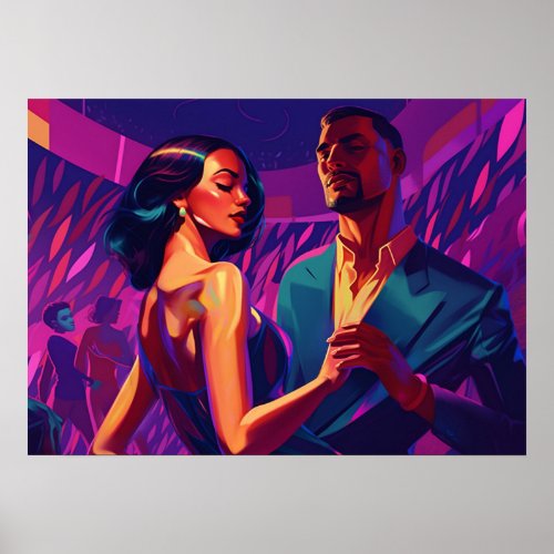A night of salsa with my love poster