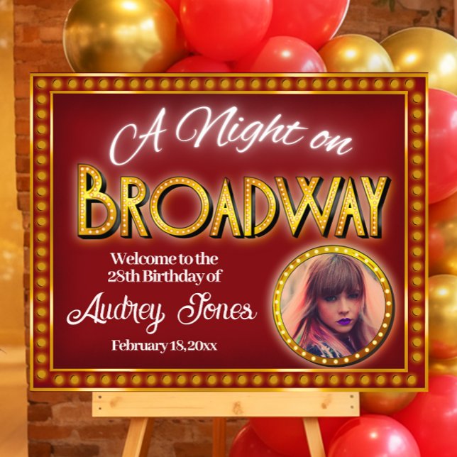 A Night on Broadway Welcome Sign (A Night on Broadway Welcome Sign)