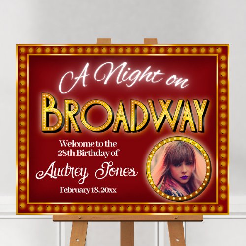 A Night on Broadway Welcome Sign
