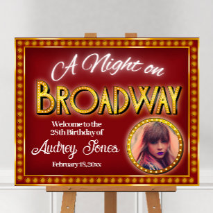 A Night on Broadway Welcome Sign