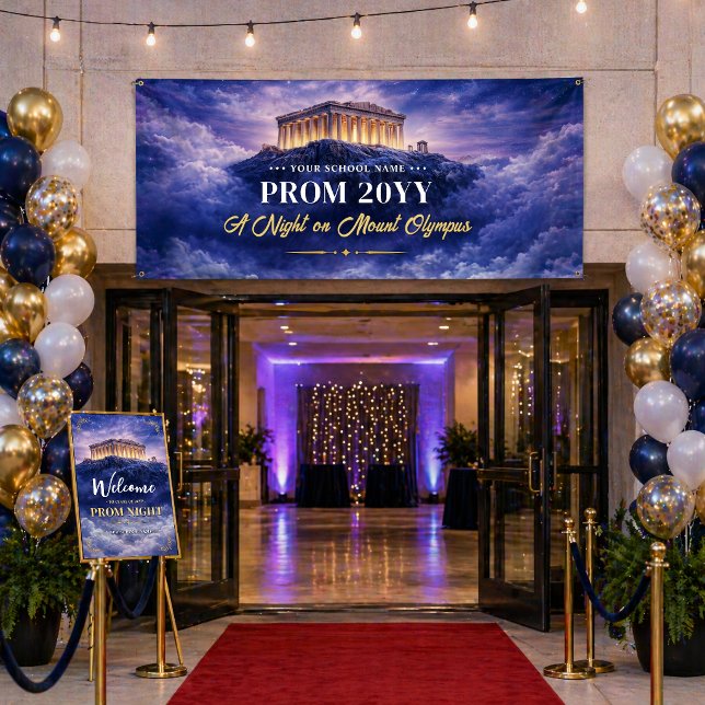 A Night on Mount Olympus Trendy Prom Night Banner (A Night on Mount Olympus Trendy Prom Night Banner)