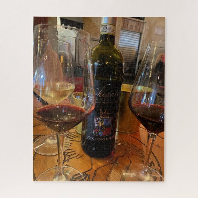 A Night Out in Rome, Wine for Three! Jigsaw Puzzle (Vertical)