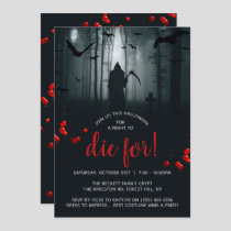 A Night To Die For! Halloween Party Invitation