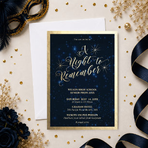 A Night to Remember Prom Invitation