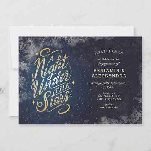 A Night Under the Stars Invitation