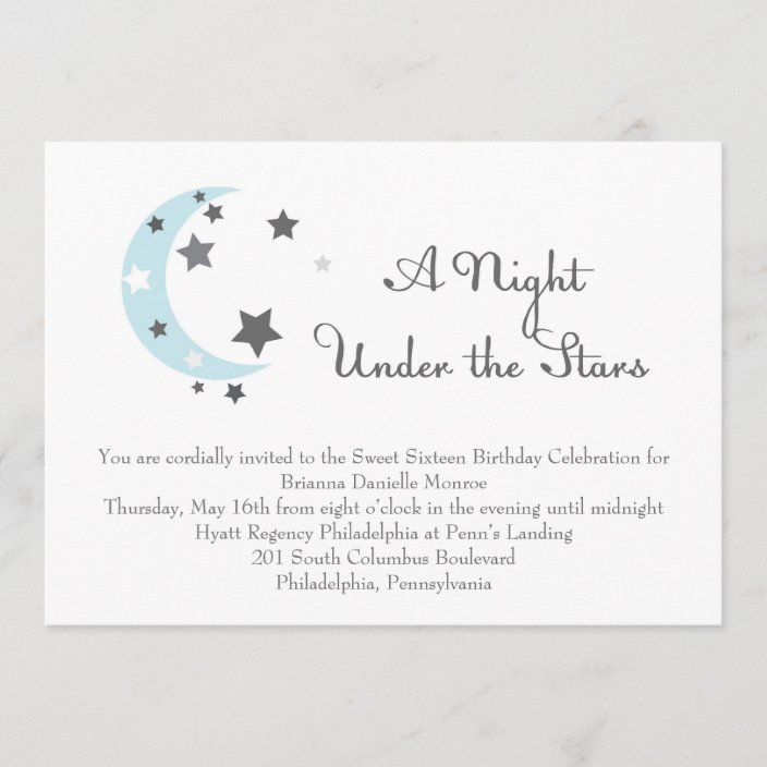 A Night Under the Stars Invitation | Zazzle.com