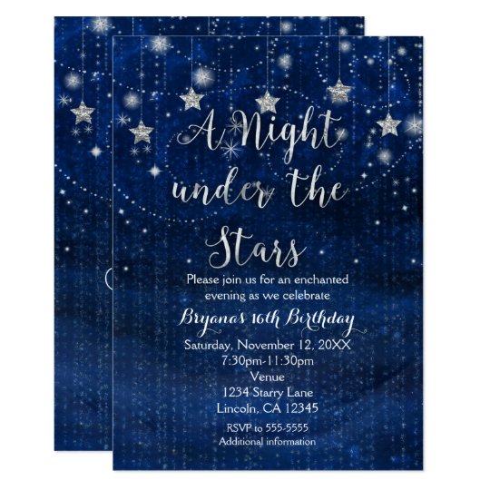 Under The Stars Invitations 2