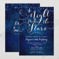 A NIGHT UNDER THE STARS Starry Bright Blue Sky