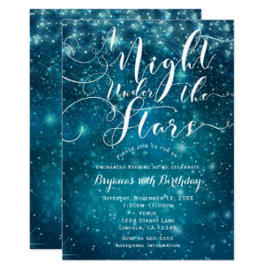 Under The Stars Wedding Invitations | Zazzle