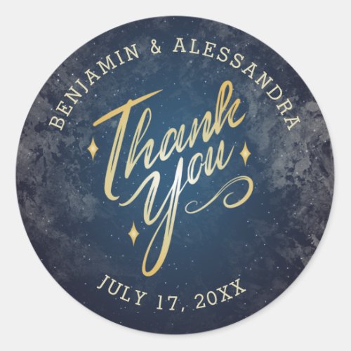 A Night Under the Stars Thank You Stickers