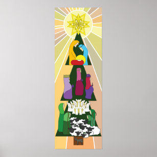 A Night Unlike Any Other Nativity Christmas Tree Poster