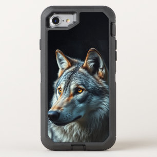 A Night Wolf: The Alpha of the Forest OtterBox Defender iPhone SE/8/7 Case