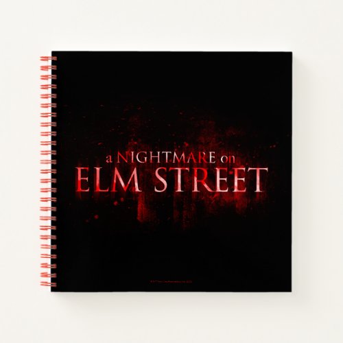 A Nightmare on Elm Street  Bloody Text Notebook