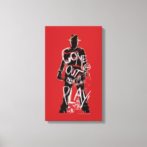 A Nightmare on Elm Street  Come Out and Play Canvas Print