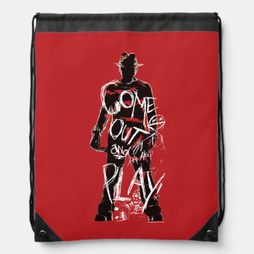 A Nightmare on Elm Street  Come Out and Play Drawstring Bag