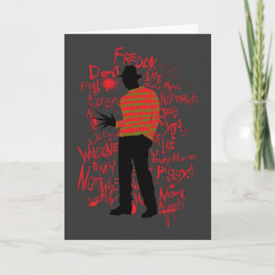 A Nightmare on Elm Street Don't Fall Asleep Card
