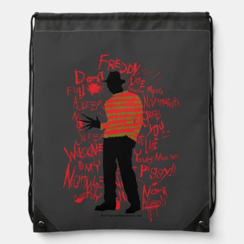 A Nightmare on Elm Street  Dont Fall Asleep Drawstring Bag