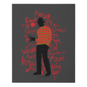 A Nightmare on Elm Street   Don't Fall Asleep Faux Canvas Print