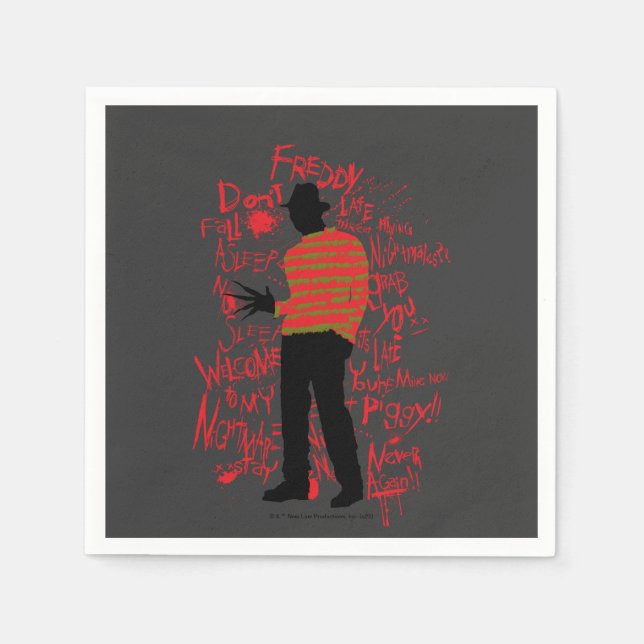 A Nightmare on Elm Street | Don't Fall Asleep Napkins (Front)