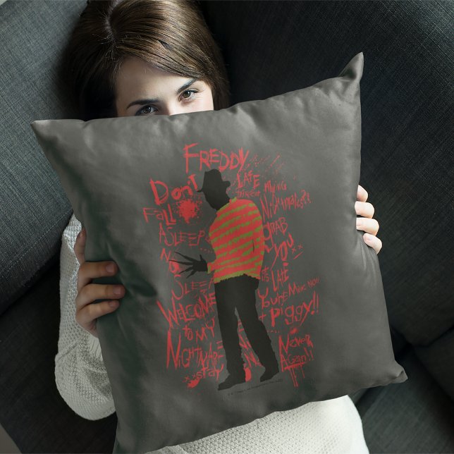 A Nightmare on Elm Street | Don't Fall Asleep Throw Pillow (Creator Uploaded)