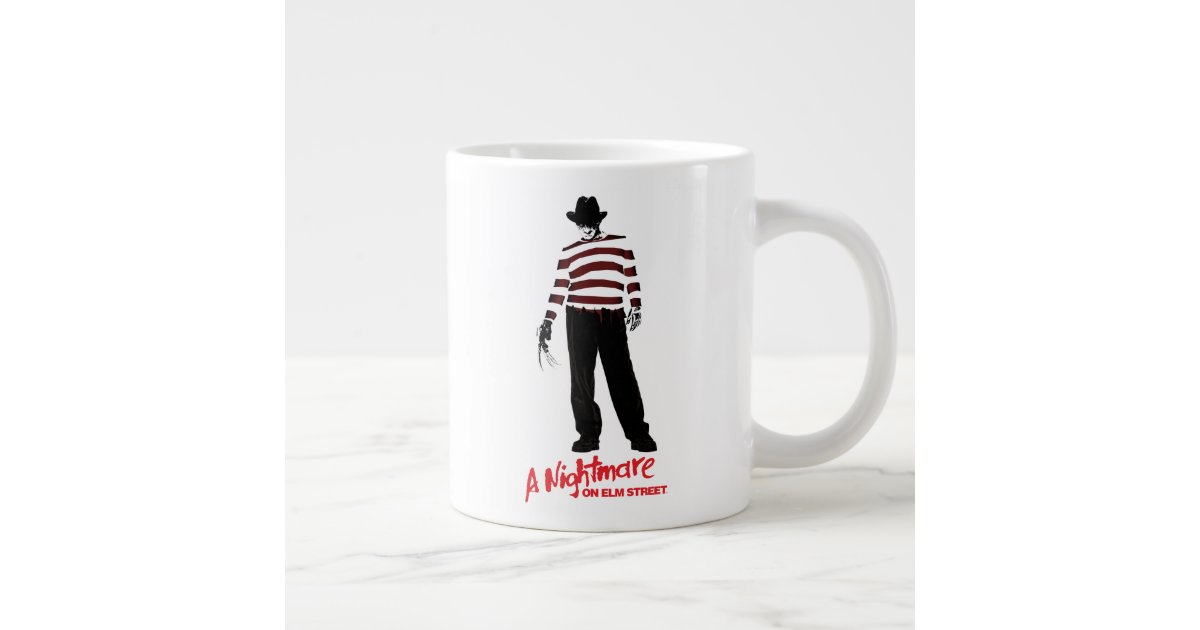 A Nightmare On Elm Street Freddy Krueger Coffee Cup Mug 20oz Ceramic Horror  NEW