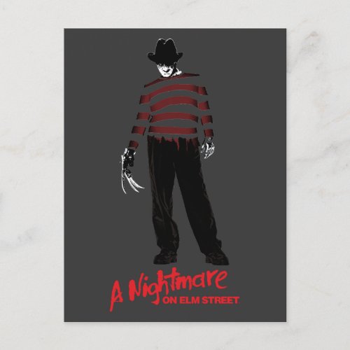 A Nightmare on Elm Street  Freddy Krueger Holiday Postcard