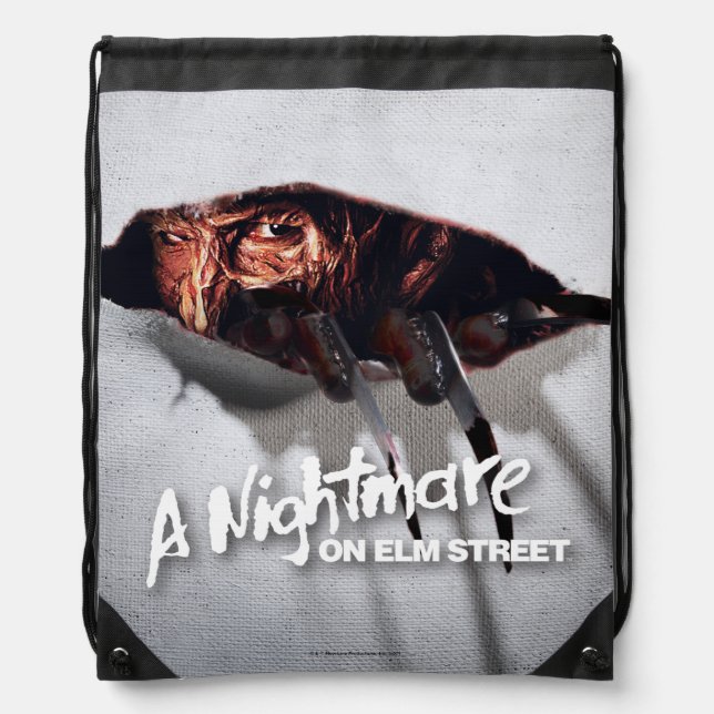 A Nightmare on Elm Street | Freddy Krueger Peeking Drawstring Bag (Front)