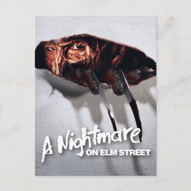 A Nightmare on Elm Street | Freddy Krueger Peeking Holiday Postcard (Front)