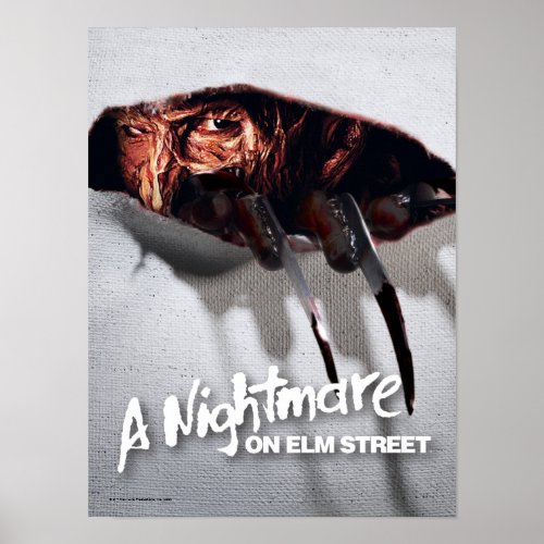A Nightmare on Elm Street  Freddy Krueger Peeking Poster