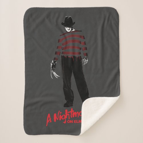 A Nightmare on Elm Street  Freddy Krueger Sherpa Blanket