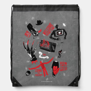 A Nightmare on Elm Street   Freddy Krueger Talk Drawstring Bag