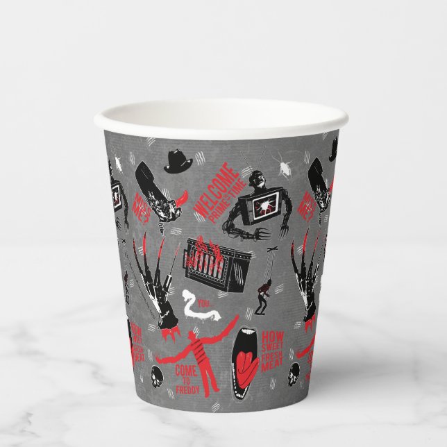 A Nightmare on Elm Street | Freddy Krueger Talk Paper Cups (Front)