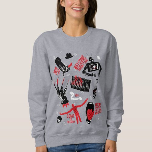 A Nightmare on Elm Street  Freddy Krueger Talk Sweatshirt