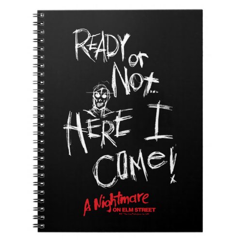 A Nightmare on Elm Street  Here I Come Notebook