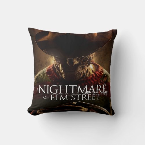 A Nightmare on Elm Street  Movie Poster Throw Pillow