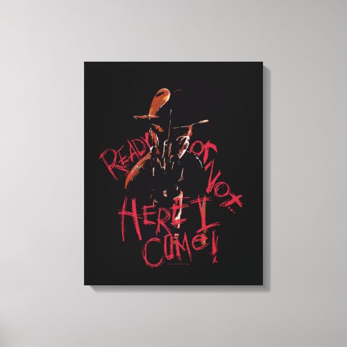A Nightmare on Elm Street  Ready or Not Canvas Print
