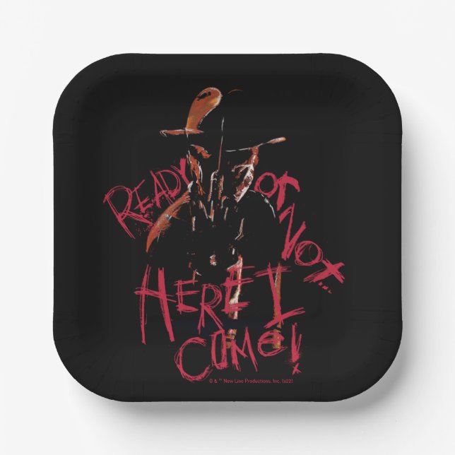 A Nightmare on Elm Street | Ready or Not Paper Plates (Front)
