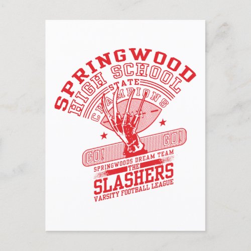 A Nightmare on Elm Street  Springwood High Holiday Postcard