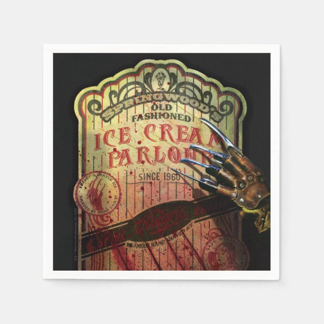 A Nightmare on Elm Street | Springwood's Ice Cream Napkins (Front)