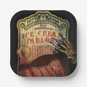 A Nightmare on Elm Street Springwood's Ice Cream Paper Plates