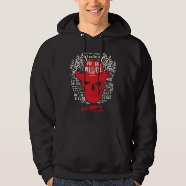 A Nightmare on Elm Street | They Tried To Burn Me Hoodie (Front)