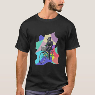 a ninja who buys things by bicycle T-Shirt