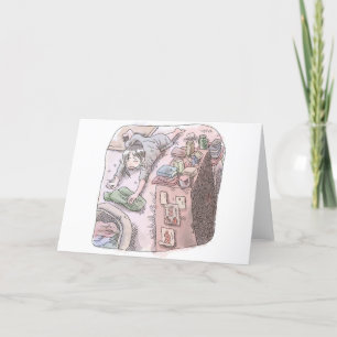 a non-lottery letterpress thank you card