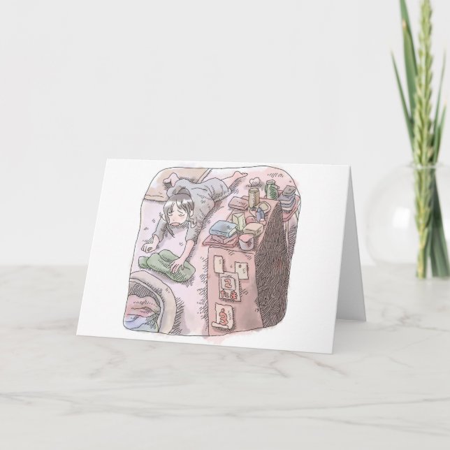 a non-lottery letterpress thank you card (Front)